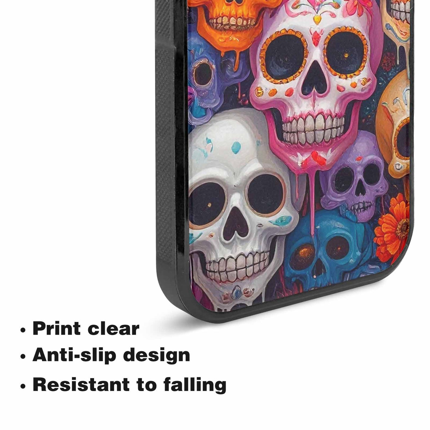 iPhone 15 Plus Case — Sugar Skullsmelting Sugar Skulls 9h5, Personalized Phone Case