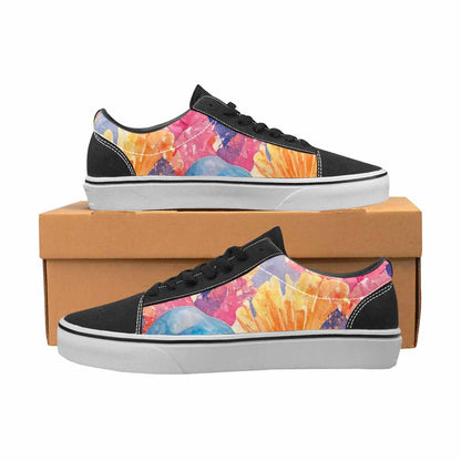 MEN'S Fish Scale Coral Canvas Lace-Up Cottagecore Shoes