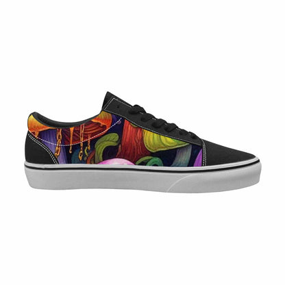 WOMEN'S More Overlapping Ontop Each Lace-Up Canvas Grunge Shoes