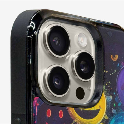 iPhone 16 Pro Case — Smiley Faces Glow Smiley Faces Pattern, Unique Phone Case Design