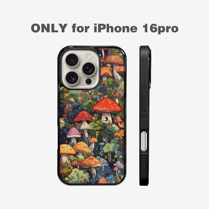 iPhone 16 Pro Case — Mushrooms Camomushrooms Patter Big, Custom Designed Case Cover