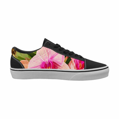 MEN'S Floral Snake Print Canvas Lace-Up Cottagecore Shoes
