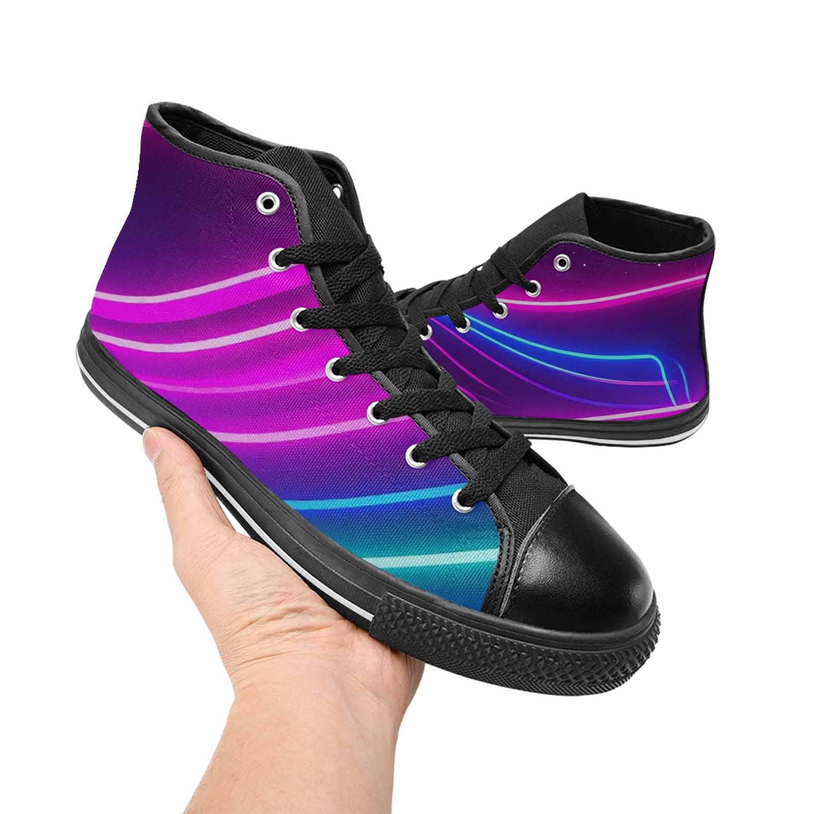 WOMEN'S 80S Neon Cartoon High Top Canvas Dreamcore Shoes
