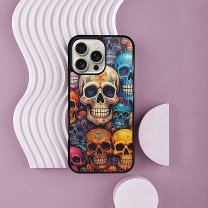 iPhone 16 Pro Max Case — Skulls General Skulls Pattern, Custom Printed Phone Case