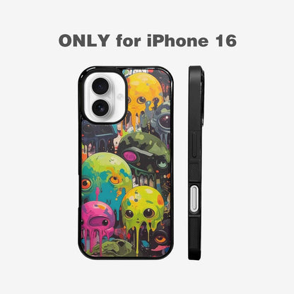 iPhone 16 Case — Aliens Camomelting Aliens Patt Sex, Unique Phone Case Design