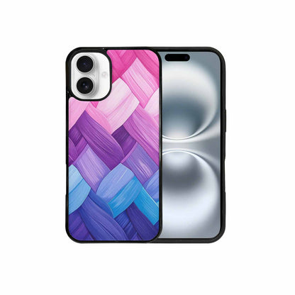 iPhone 16 Plus Case — Bisexual Flag Color Theme Small Rainbow, Custom Printed Phone Case