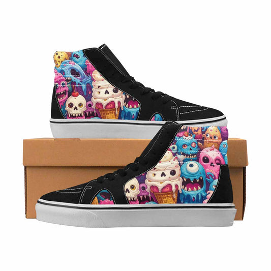 MEN'S Skulls High Top Canvas Artist-designed Aesthetic Custom Print Sneakers