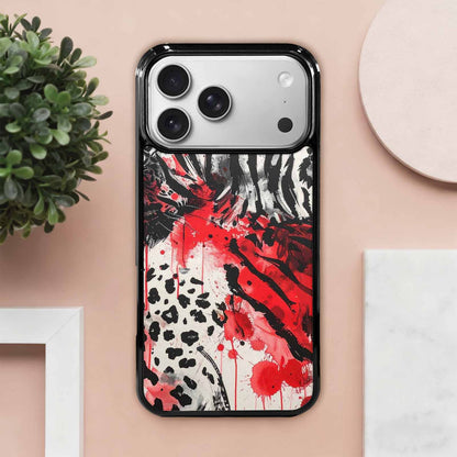 iPhone 17 Pro Max Case — Animal Print (black &amp; Animal Print, Customized Protective Case