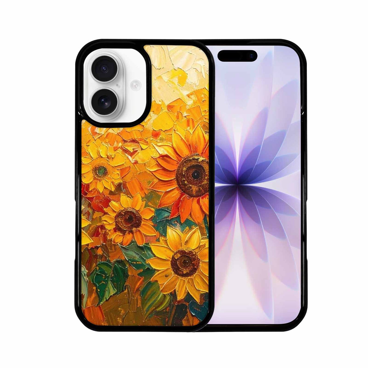 iPhone 17 Case — Impressionist Sunflower Brushstroke Pattern Floral, Original Design Phone Case