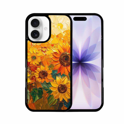 iPhone 17 Case — Impressionist Sunflower Brushstroke Pattern Floral, Original Design Phone Case