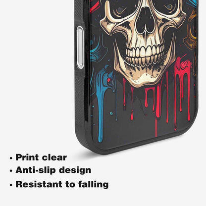 iPhone 16 Plus Case — Many Of Skulls Collage Overlapping Art, Custom Phone Case