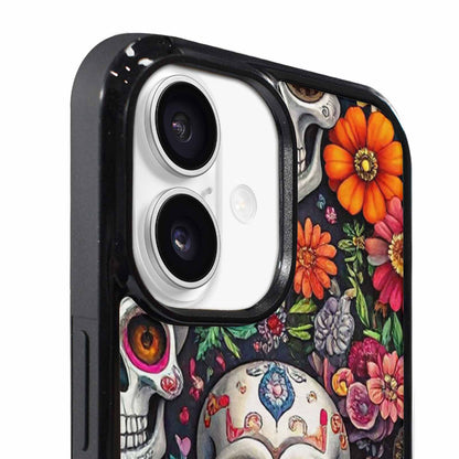 iPhone 17 Case — Greyscale Black And White Gothic Skulls, Personalized Phone Case