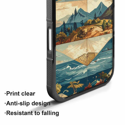 iPhone 17 Case — Vintage Travel Artwork Pattern Retro Vintage, Custom Designed Case Cover