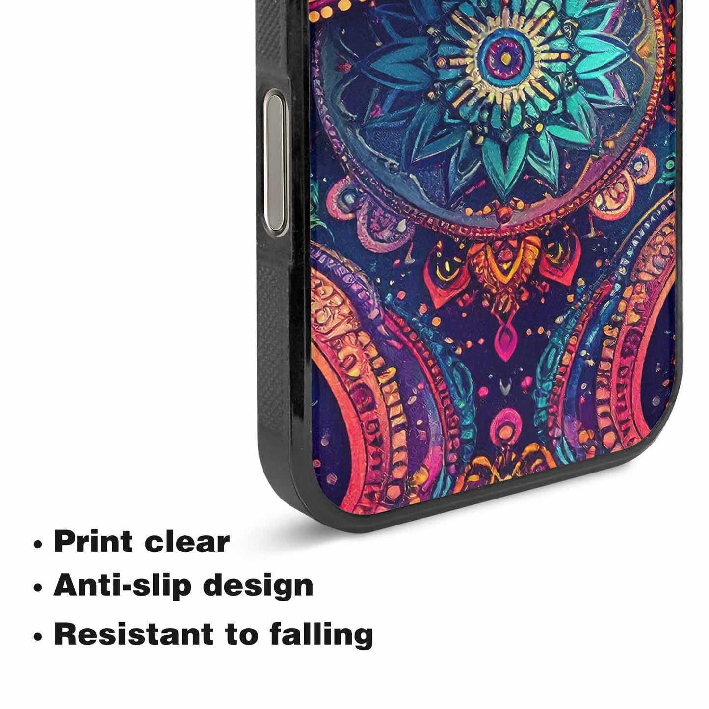 iPhone 16 Pro Case — Paisley Mandala, Unique Phone Case Design