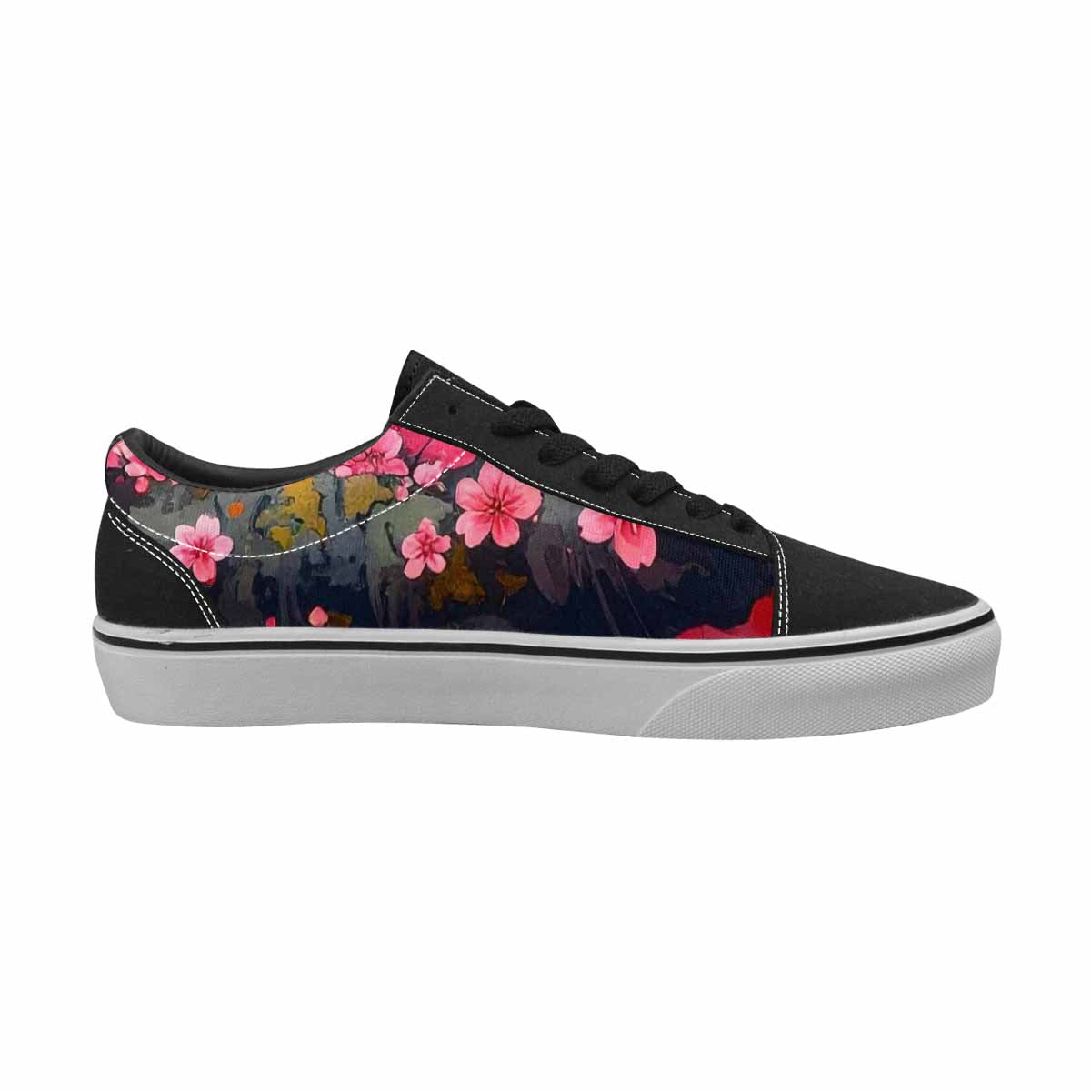 WOMEN'S Cherry Blossom Branch Cherry Lace-Up Canvas Dreamcore Shoes