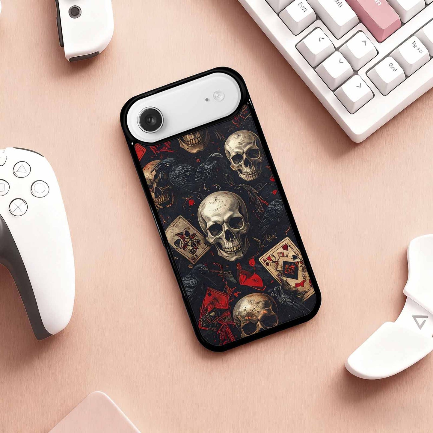 iPhone 17 Air Case — Skull Dark Art Gothic Print Gothic, Custom Print Case Cover