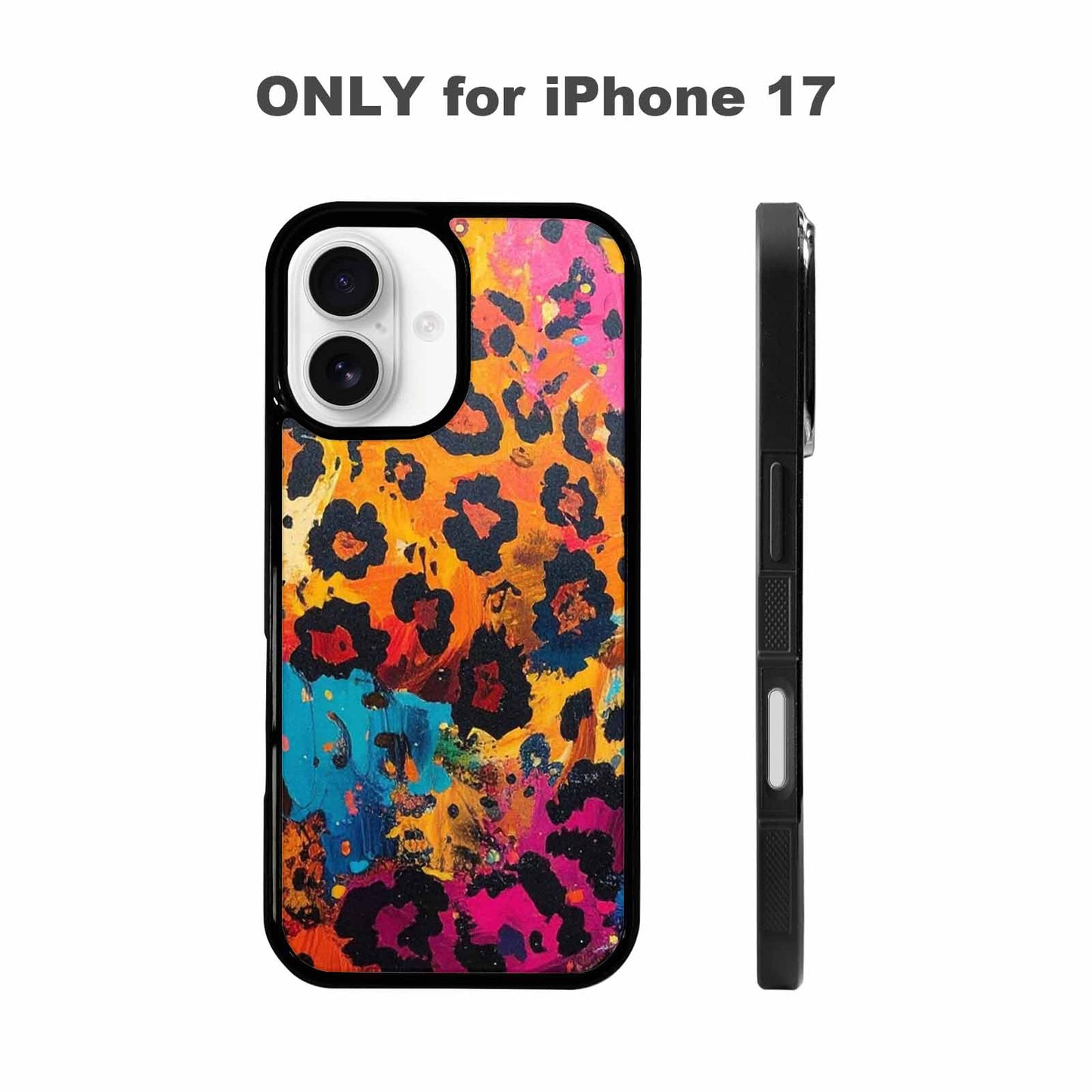 iPhone 17 Case — Full Color Vibrant Animal Print, Personalized Phone Case