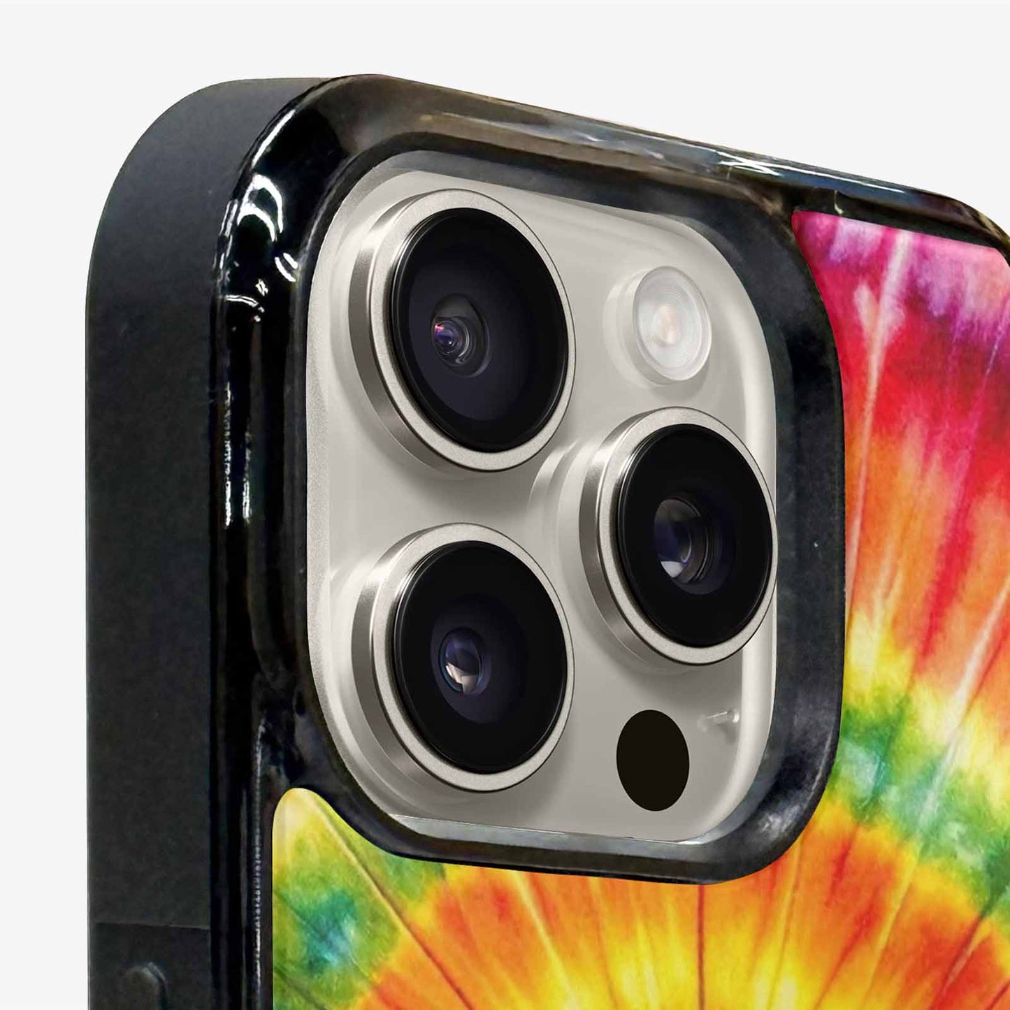 iPhone 16 Pro Case — Rainbow Spiral Tie Dye Custom, Custom Made Phone Cover