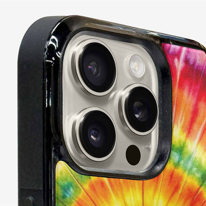 iPhone 16 Pro Case — Rainbow Spiral Tie Dye Custom, Custom Made Phone Cover