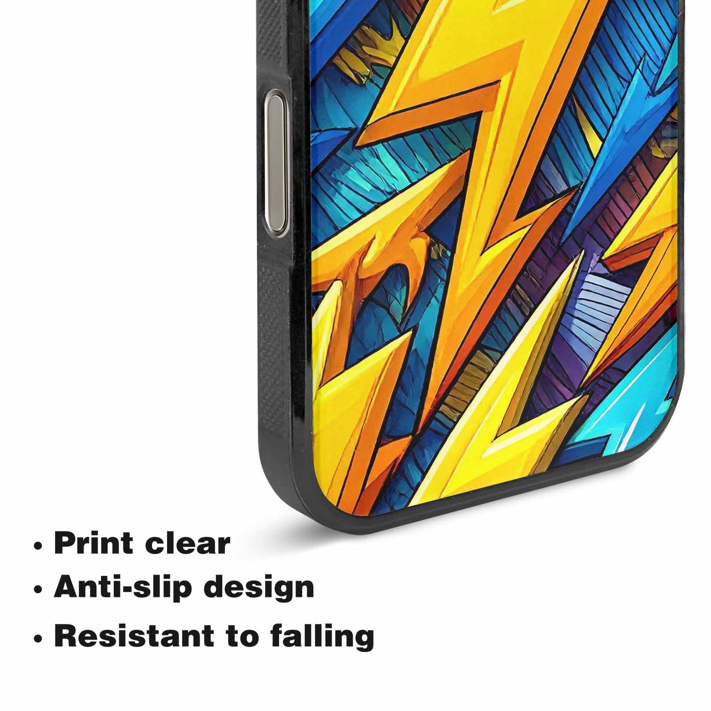 iPhone 16 Pro Max Case — Lightning Bolt Storm Pattern Hundreds Of, Original Design Phone Case