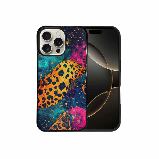 iPhone 16 Pro Max Case — Leopard Print Galaxy, Original Design Phone Case