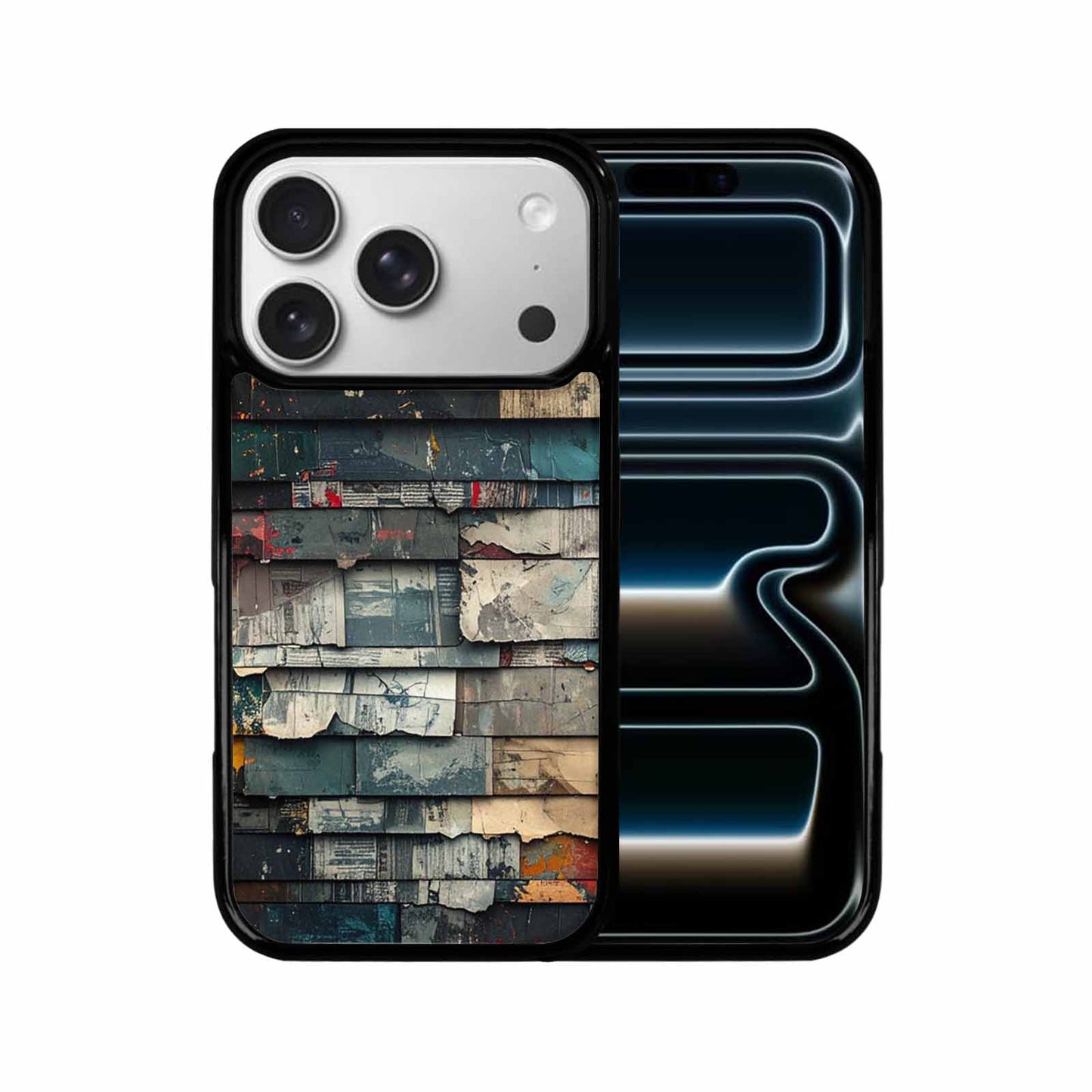 iPhone 17 Pro Case — Distressed Grunge Texture Pattern Hundreds Original, Personalized Phone Case