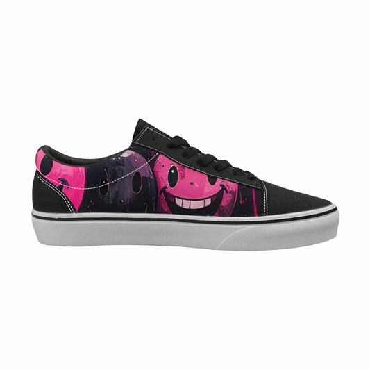 MEN'S Melting Moon Smiley Lace-Up Canvas Dreamcore Custom Shoes