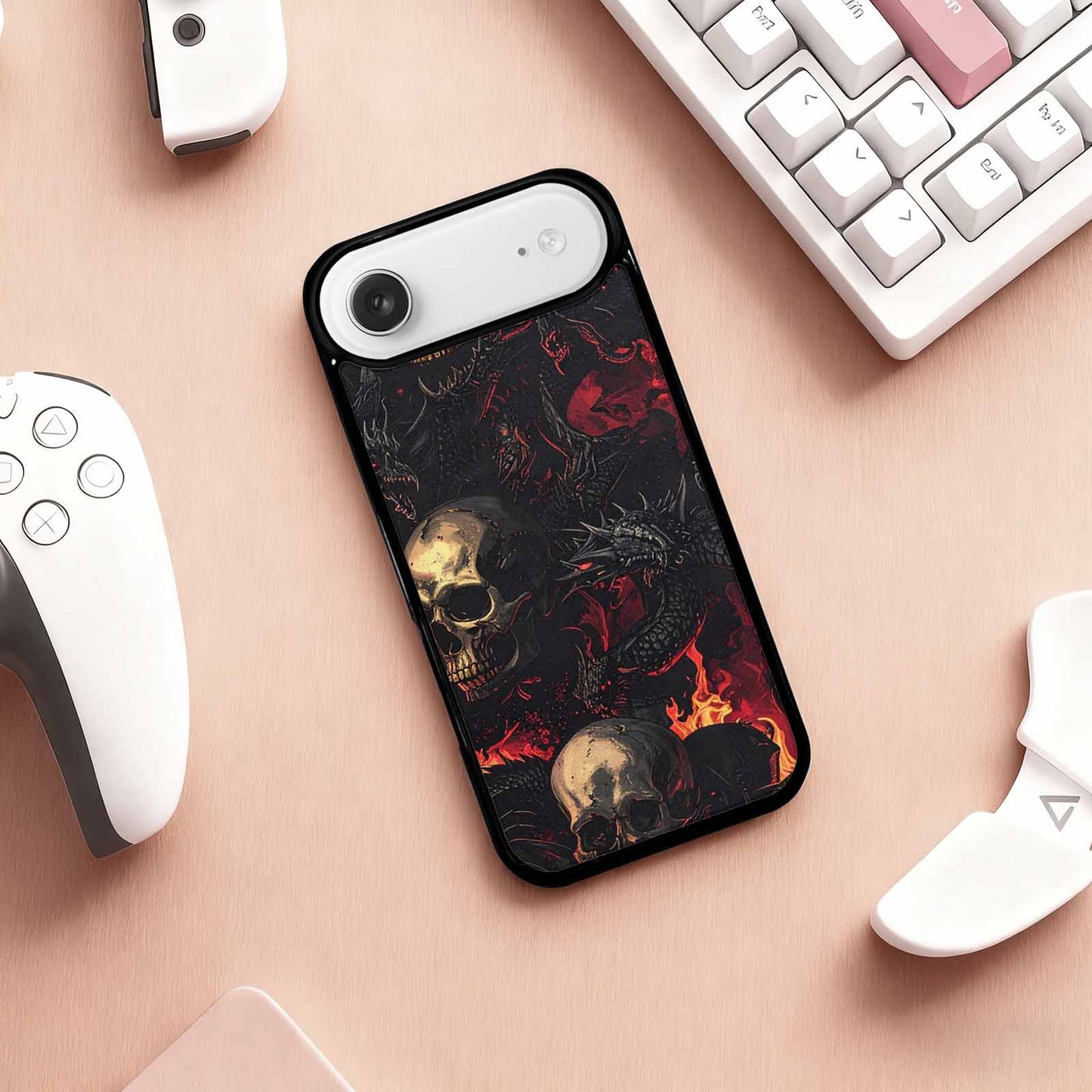 iPhone 17 Air Case — Skull Dark Art Gothic Print Gothic, Custom Made Phone Cover