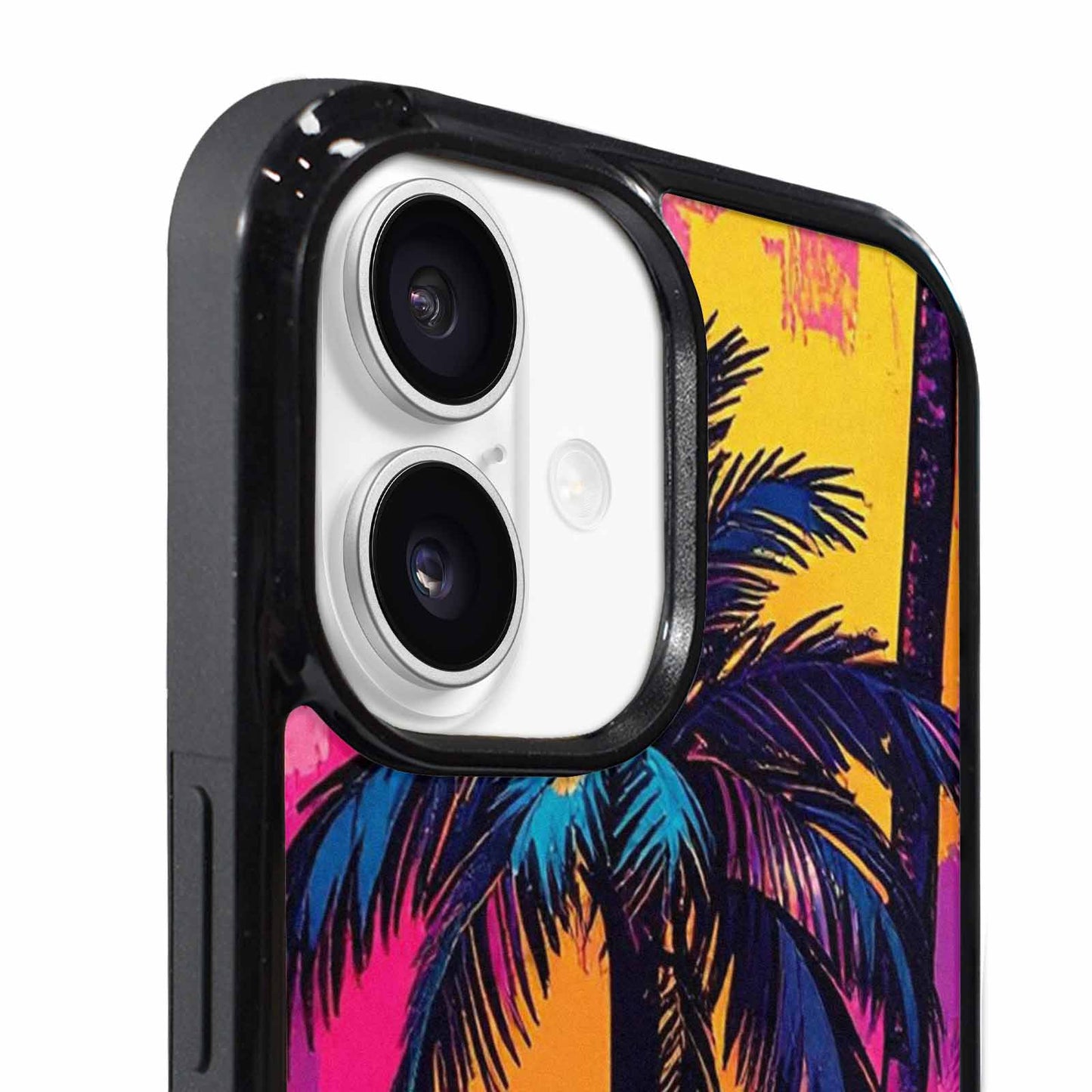 iPhone 17 Case — Chrome Bling Palm Original Art, Custom Made Phone Cover