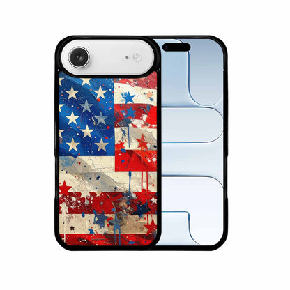 iPhone 17 Air Case — Patriotic Stars And Stripes American Galaxy, Customized Protective Case