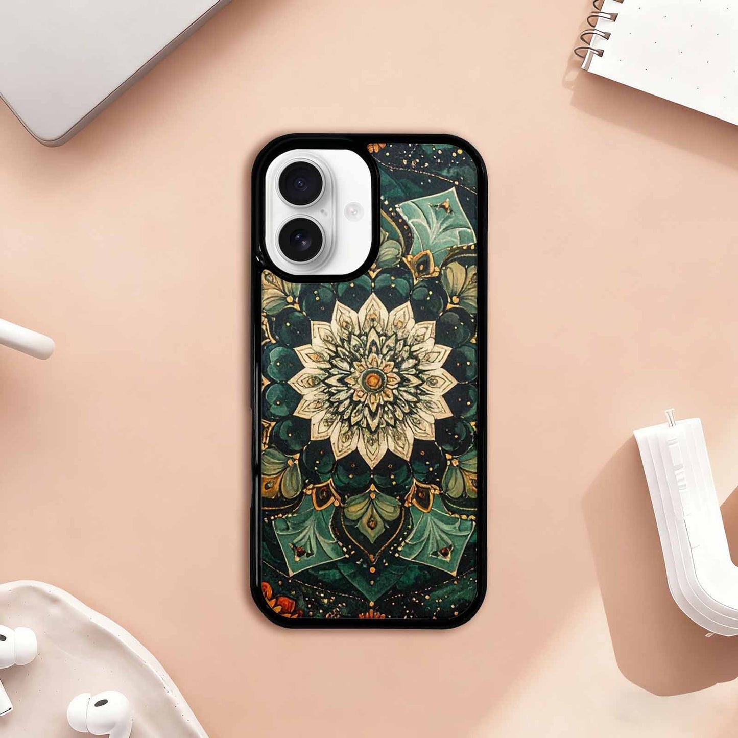 iPhone 17 Case — Small Mandala Pattern, Randomly Floral, Custom Art Phone Cover
