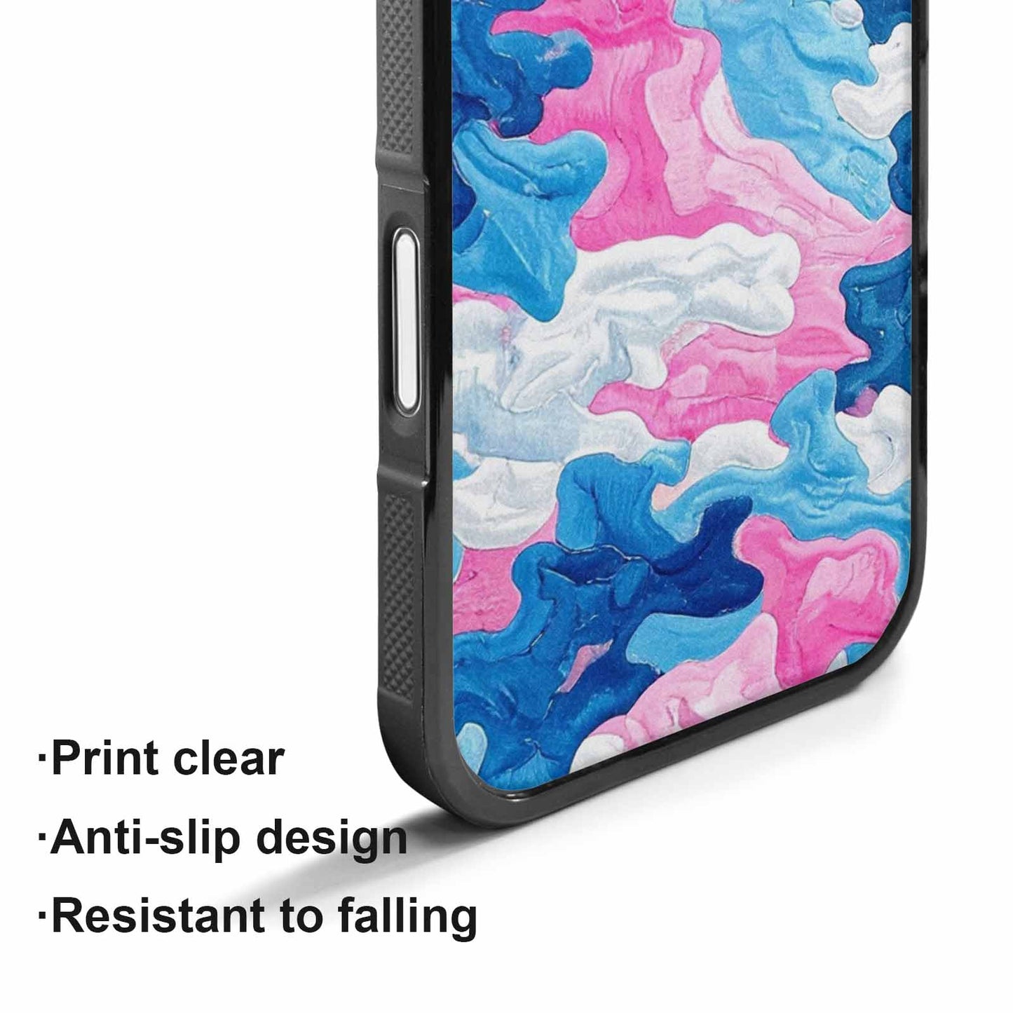 iPhone 17 Case — Vivid Camo Transgender Camo, Custom Printed Phone Case