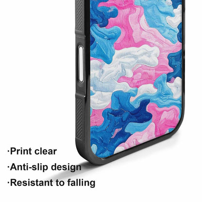 iPhone 17 Case — Vivid Camo Transgender Camo, Custom Printed Phone Case