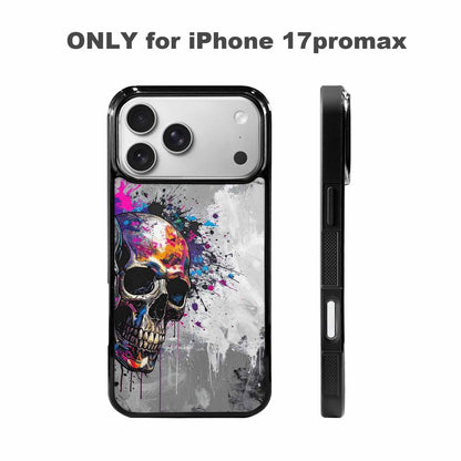iPhone 17 Pro Max Case — Skull Dark Art Gothic Print Gothic, Customized Protective Case