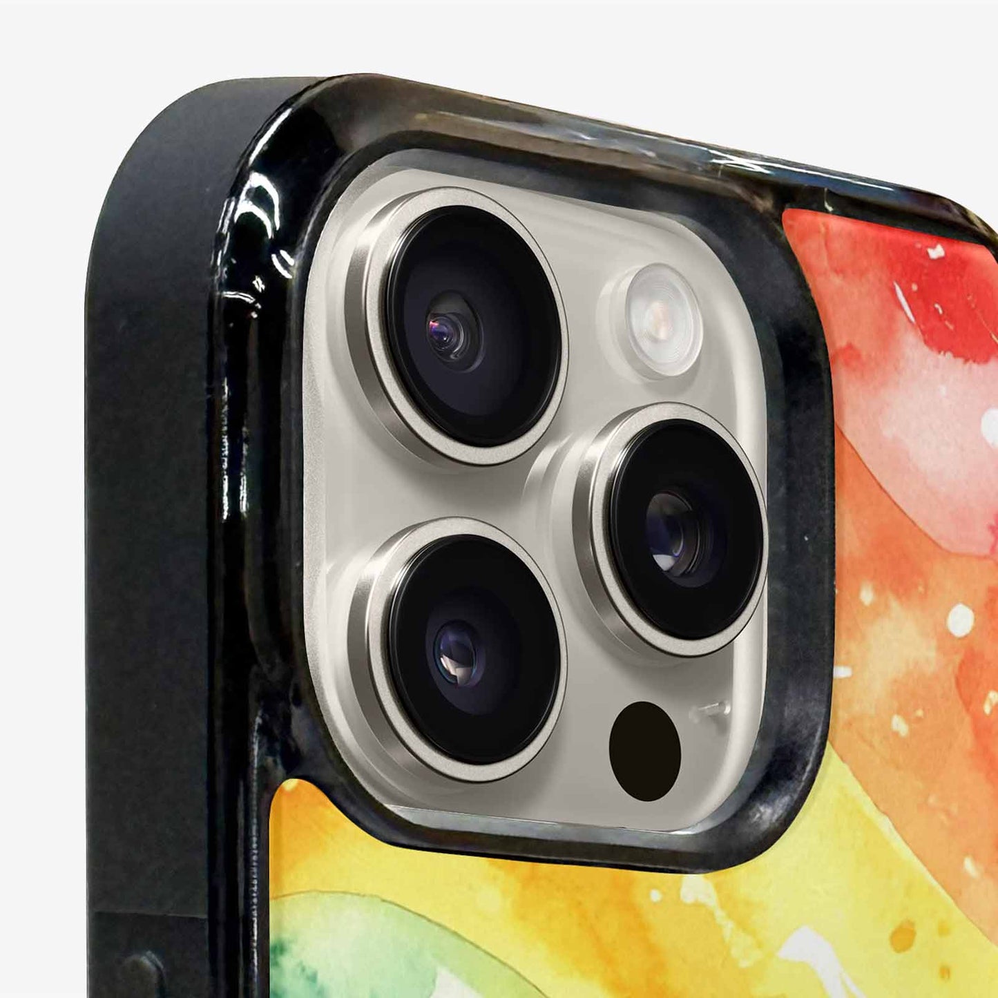 iPhone 16 Pro Case — Watercolor Splash Abstract Pattern Seamless Repeat, Custom Printed Phone Case