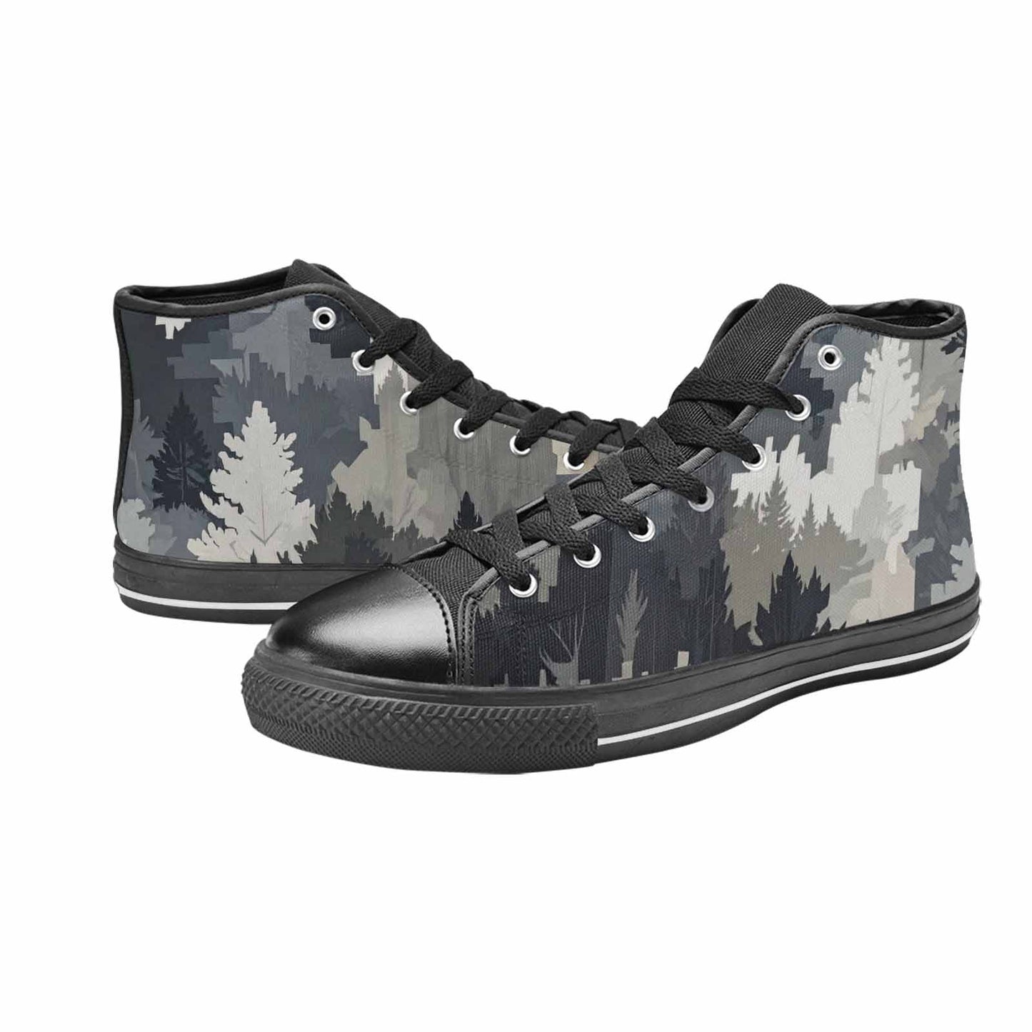 MEN'S Military Camouflage Blotch High Top Canvas Vivid Sneakers