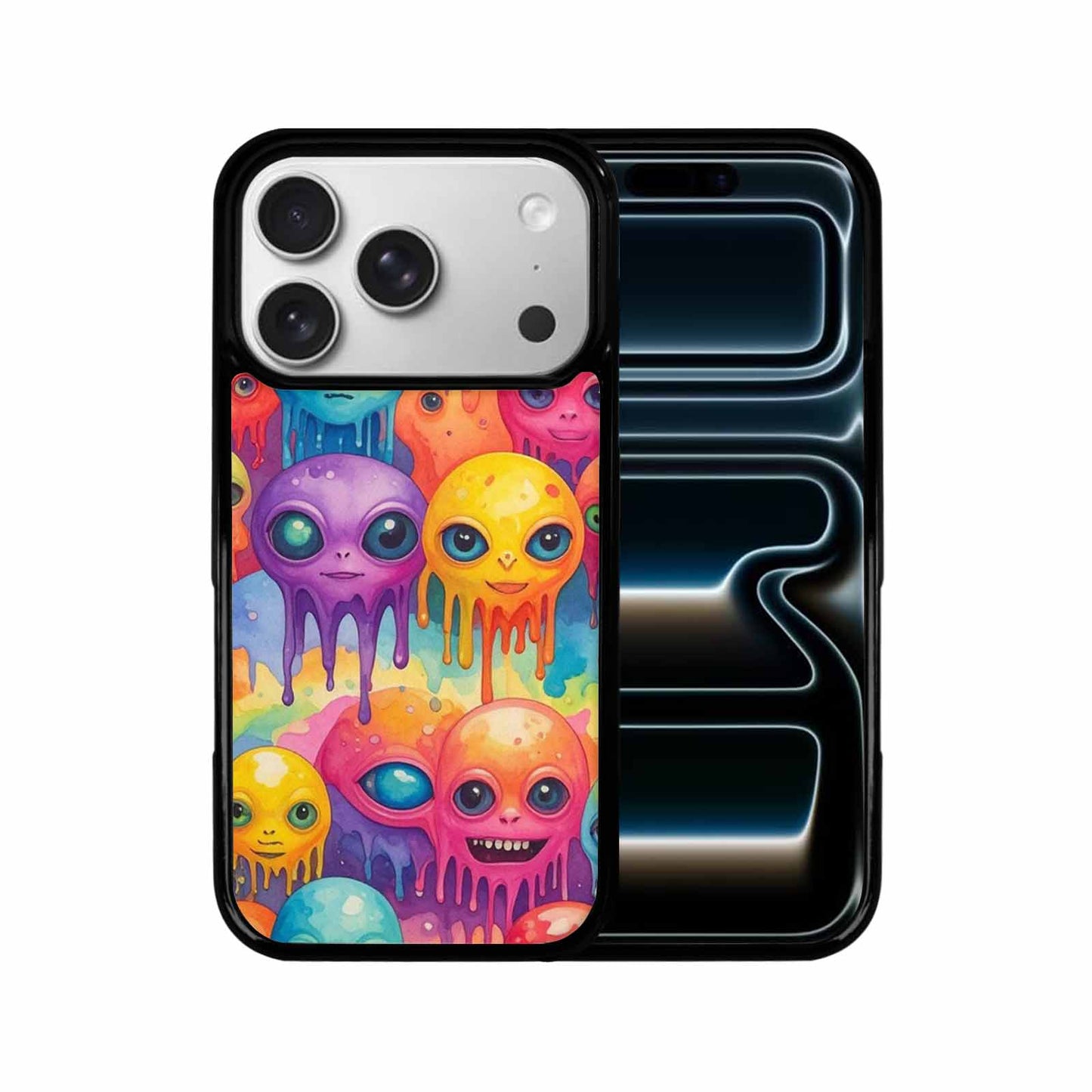 iPhone 17 Pro Case — Aliens Tie Dyemelting Aliens P Tie, Custom Made Phone Cover