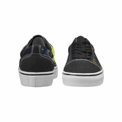 WOMEN'S Radioactive Ghost Bunny Skull Lace-Up Canvas Dreamlike Shoes