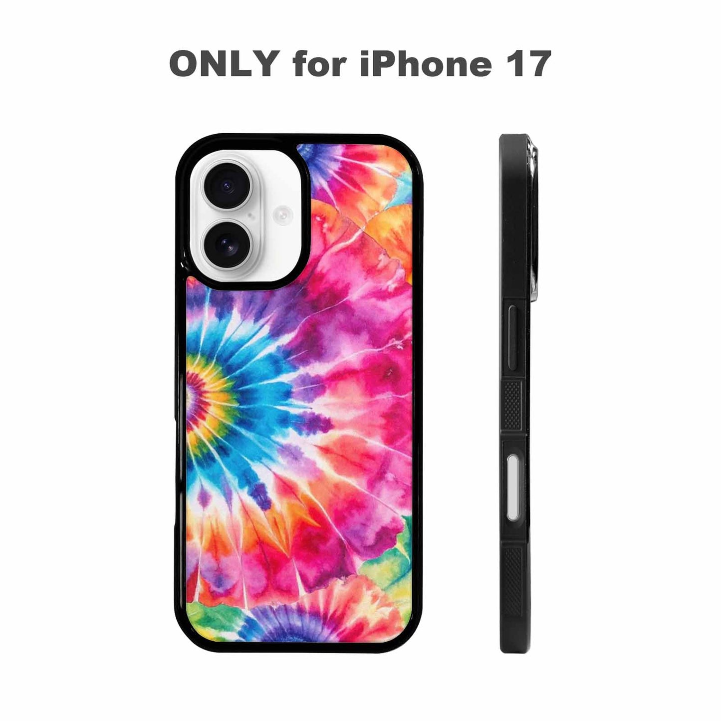 iPhone 17 Case — Small Tie Dye Swirl Tie Dye, Custom Printed Phone Case