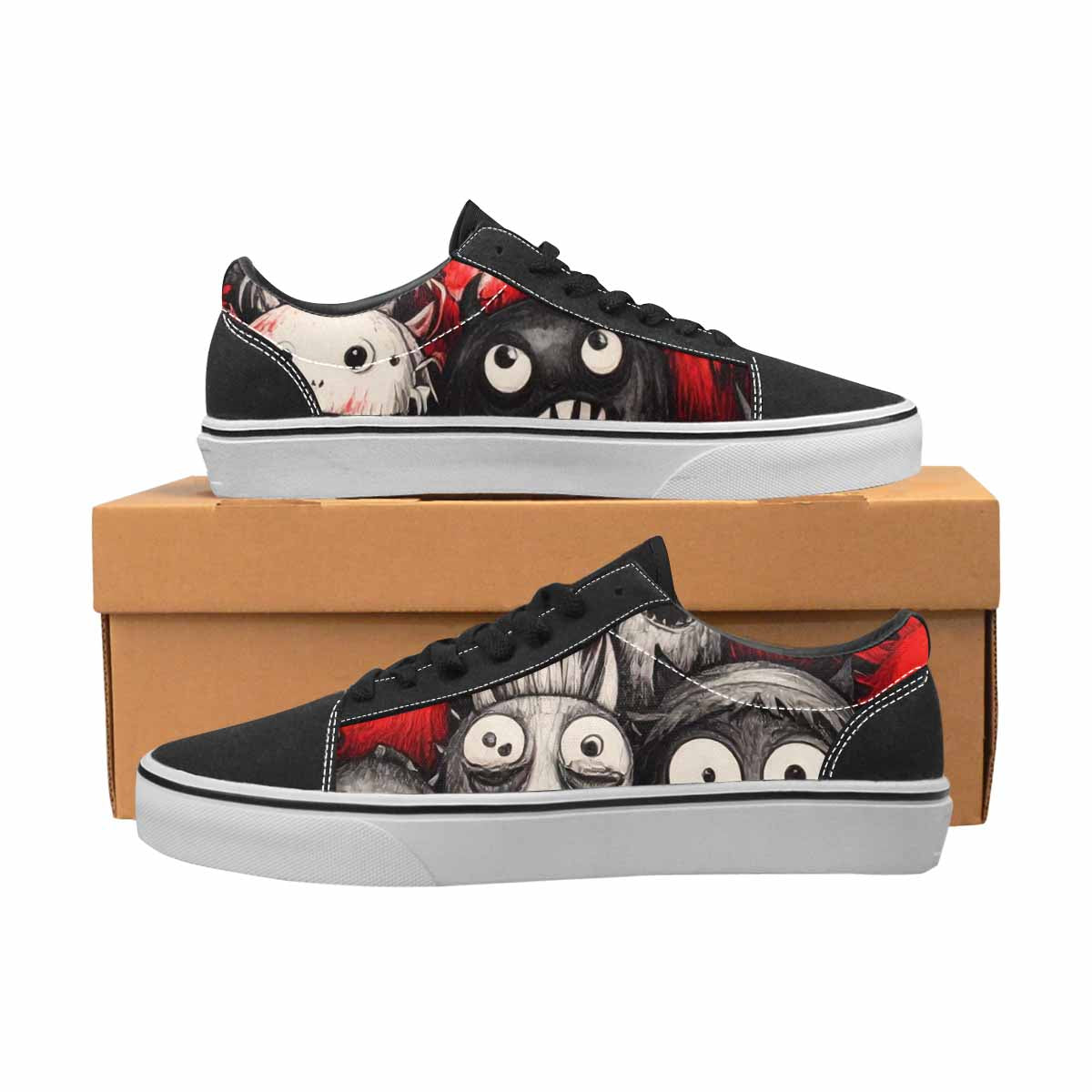 WOMEN'S Monsters (general) Lace-Up Canvas Y2K Custom Shoes