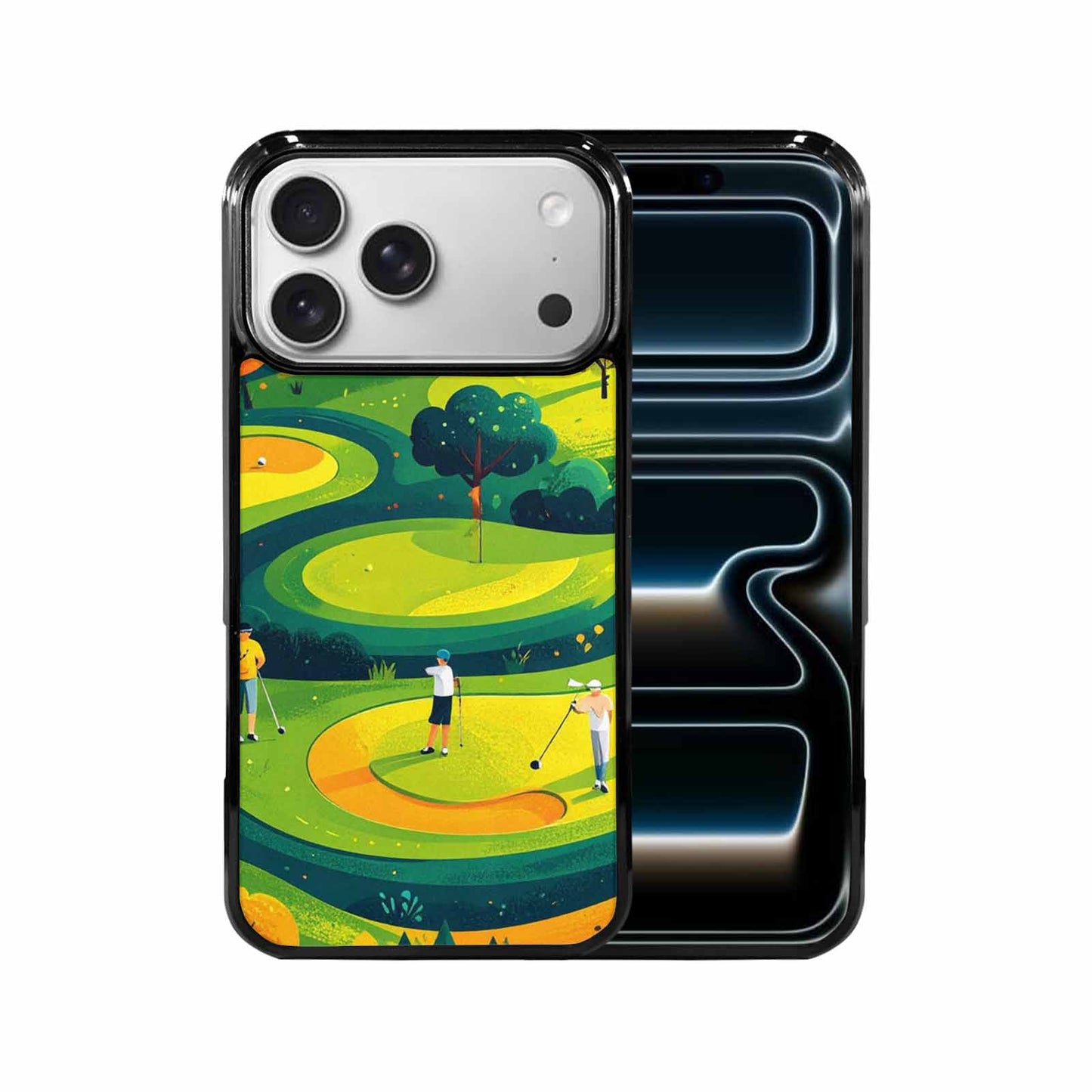 iPhone 17 Pro Max Case — Golf Cartoon Art Pattern Cartoon Cute, Unique Phone Case Design