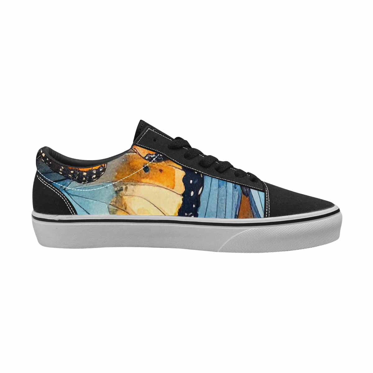 MEN'S Butterfly Wing Canvas Lace-Up Vibrant Chaos Shoes