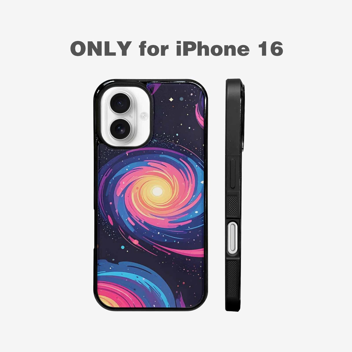 iPhone 16 Case — Love Wins Galaxy Seamless Pattern Vibrant, Custom Designed Case Cover
