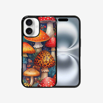 iPhone 16 Case — Mushrooms Pattern Hundreds Of 5r0, Custom Made Phone Cover
