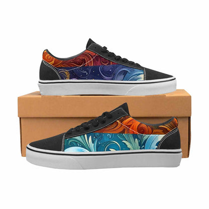 WOMEN'S Van Gogh-Style Swirl Canvas Lace-Up Surreal Shoes