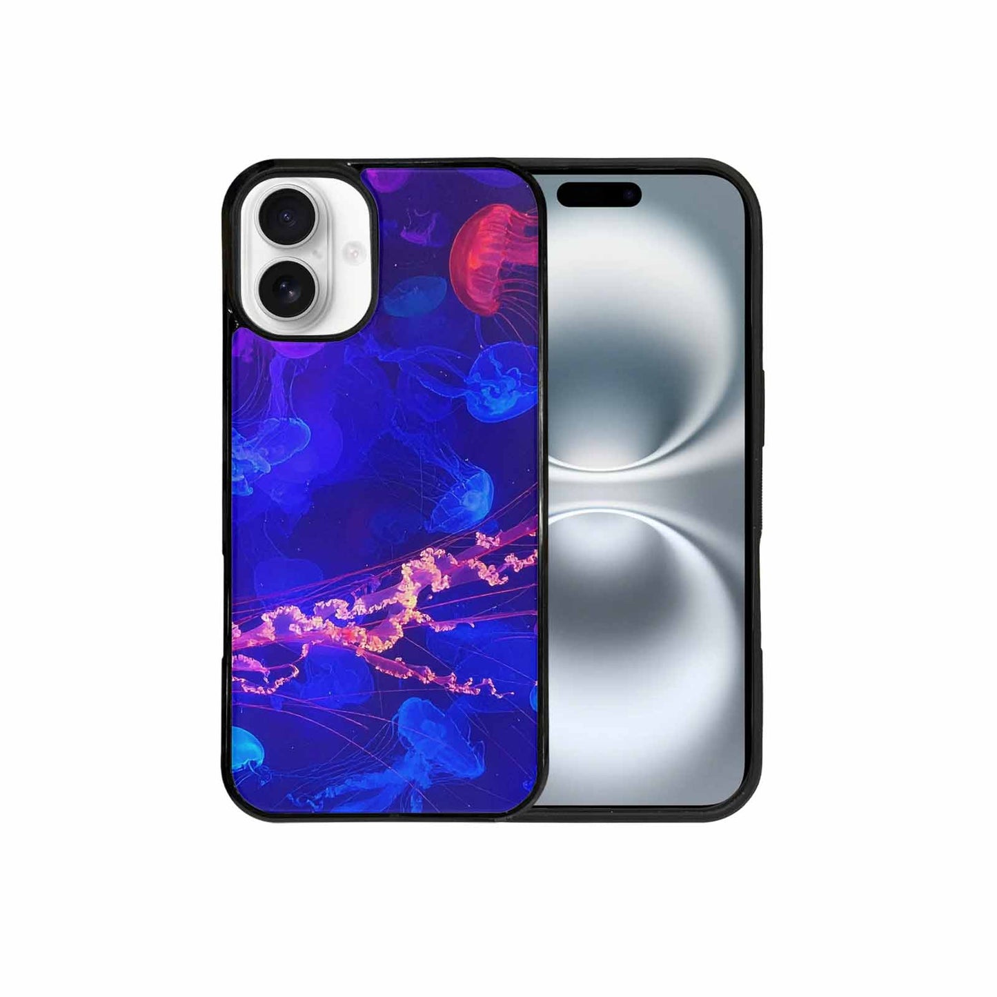 iPhone 16 Plus Case — Jellyfish Glow Jellyfish Glow Pattern Hundreds, Customized Protective Case