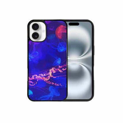 iPhone 16 Plus Case — Jellyfish Glow Jellyfish Glow Pattern Hundreds, Customized Protective Case