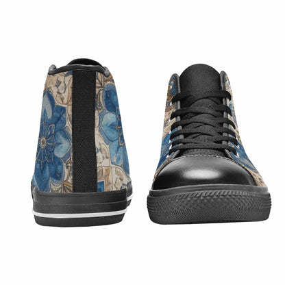 MEN'S Mandala High Top Canvas Dark Academia Custom Sneakers