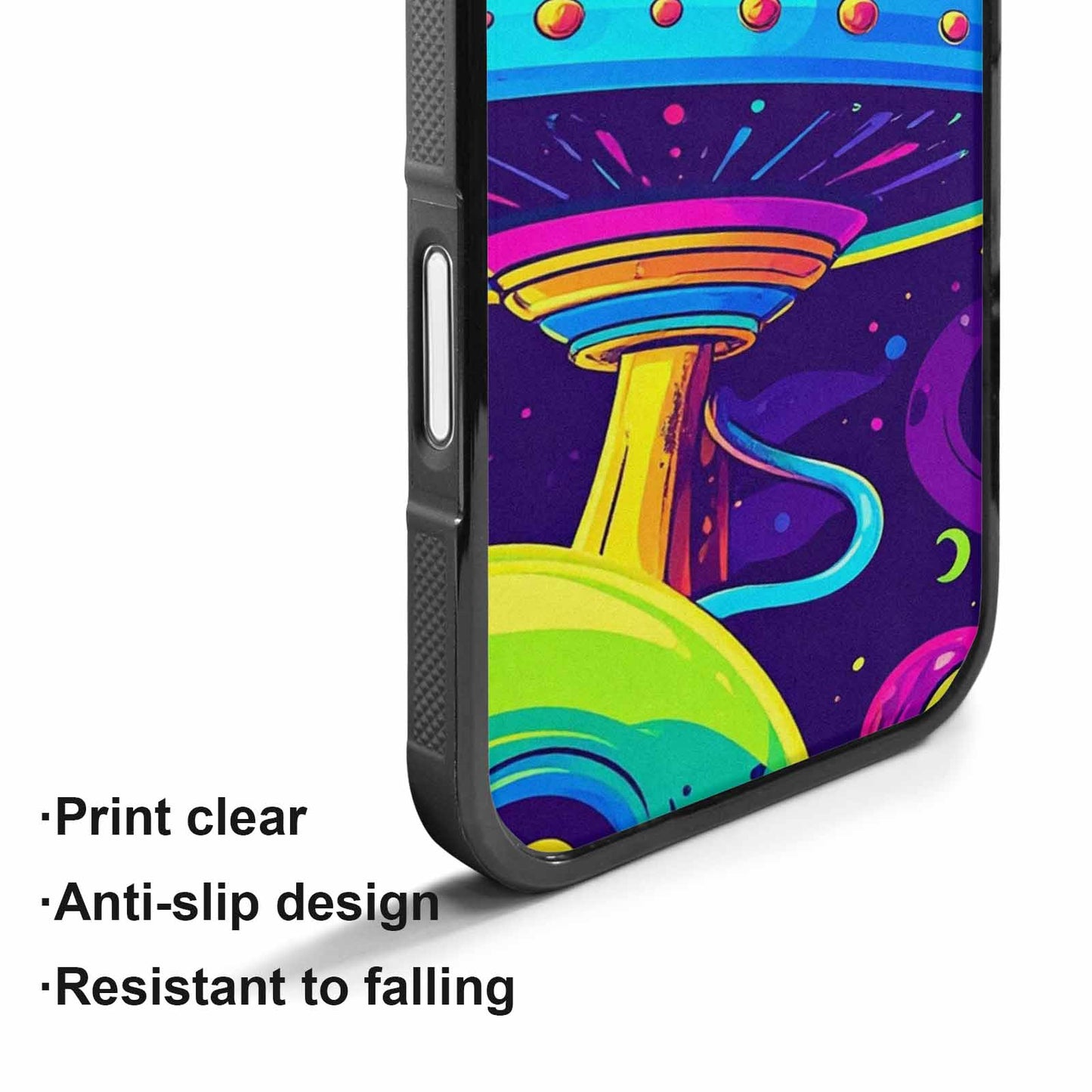 iPhone 17 Case — Alien Ufo Cartoon Art Alien Scifi, Customized Protective Case