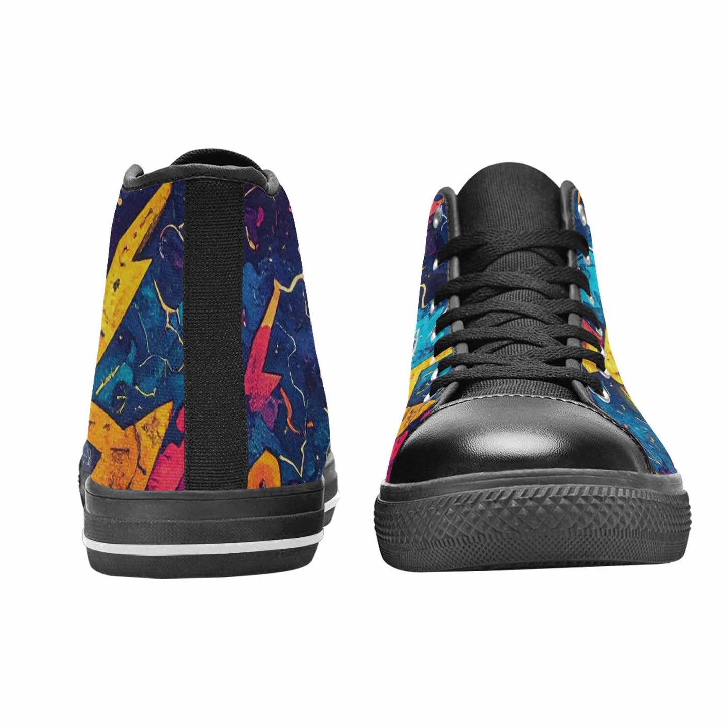 MEN'S Lightning Bolt High Top Canvas Dreamcore Custom Shoes